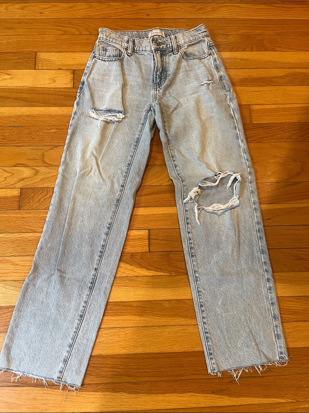 PacSun Light Blue Distressed 90’s Straight Jeans